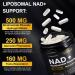 TKTALKER NAD Supplement 910MG Liposomal Nicotinamide Riboside with Resveratrol & Quercetin Anti-Aging Cellular Energy Mental Focus & Stamina & Healthy Women & Men 120 Capsules - Buy Online on GoSupps.com