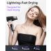 Buy Lightweight High-Speed Hair Dryer with Diffuser | 150 000 RPM Ionic Blow Dryer for Fast Drying Ideal for Travel & Home - Buy Online on GoSupps.com