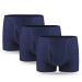 3 pieces incontinence Pants men men's boxers shorts for incontinence with absorbent pad 300 ml urine capacity cotton washable incontinence underwear for men blue S-size S blue