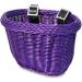 Colorbasket 01617 Front Handle Bar Kids Bike Basket - Weather Resistant, Adjustable Straps, Food-Contact Safe - Purple - Buy Online on GoSupps.com