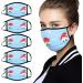 Deholifer 5-Piece Cotton Mouth Protection - Breathable & Washable Christmas Face Scarf for Adults - Butterfly Design - Buy Online on GoSupps.com
