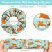 Corgi Dog Hair Scrunchies Set with Makeup Bag & 50 Stickers - Hair Ties, Cosmetic Organizer for Women/Girls - Buy Online on GoSupps.com