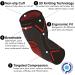 Zengear Elbow Compression Sleeve (Black w/Red) - Pair for Men & Women | Joint Pain Relief Support Brace for Tendonitis, Arthritis, Golf, Tennis, Weightlifting - Size M - Buy Online on GoSupps.com