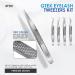 GTEX Circle Grip Lash Tweezers - Japanese Steel, Professional 5 Pack for Eyelash Extensions - Silver - Buy Online on GoSupps.com