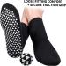 3 Pairs Wide Non-Skid Grip Socks for Lymphedema Swollen Feet - Black, Size 11 - Buy Online on GoSupps.com