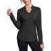 COOrun Women's Long Sleeve Workout Shirt | Breathable & Quick Dry Athletic Top for Yoga & Hiking | 1-Black, Size Large - Buy Online on GoSupps.com