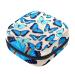 Blue Butterfly Print Menstrual Cup Pouch Menstrual Pad Bag Feminine Menstruation Bags Portable Sanitary Napkin Pads Storage Bags Color 8