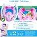 Full Face Snorkel Mask with Anti-Fog Wipes | 180 Panoramic HD View | White & Pink | Adults & Kids - Large-X-Large - Buy Online on GoSupps.com