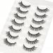 Vivis Lashes False Natural Eyelashes 7 Pairs 3D Faux Mink False Eyelashes Fluffy Cross Fake Eye Black Soft FL03 - Buy Online on GoSupps.com