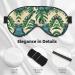 SSIMOO Green Banana Leaves Print Eye Mask | Ultra-Soft Light-Blocking for Comfortable Sleep | International Shipping - Buy Online on GoSupps.com