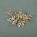 SWEETV Rhinestone Bridal Hair Comb - Light Rose Gold Wedding Hair Clip for Brides - Buy Online on GoSupps.com