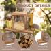 Durable Wood Squirrel Feeder | Solid Structure, Ideal for Corn & Peanuts | Outdoor Funny Squirrel Feeder - Buy Online on GoSupps.com