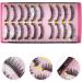 POPETPOP 10 Pairs Fake Eyelashes False Lashes Makeup Eyelashes Faux Lashes Natural Eyelashes Ladies Girls Women Lashes Long Eyelashes Artificial Fiber Dense Miss False Eyelashes - Buy Online on GoSupps.com