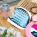 GIAPB Sanitary Napkin Storage Bag Period Bag Tampon Bag Makeup Bag Pad Pouch Purple Chamomile Daisy Color3366 - Buy Online on GoSupps.com
