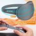 3D Contoured Cup Sleeping Eye Mask Soft Breathable & Comfortable for Travelers & Side Sleepers | Adjustable with Silicone Ear Plugs for Noise Reduction - Buy Online on GoSupps.com