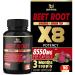 Beet Root Extract Capsules 8550mg - Green Tea, Red Spinach, Ginseng - Supports Athletic Performance, Digestive, Immune System - 3 Months Supply