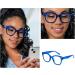 Shop Bold Frame Oversized Blue Light Glasses for Women - Stylish Round Computer Frames in Red | International Shipping - Buy Online on GoSupps.com