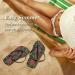Shop Mnsruu Green Rose Leaves Flip Flops - Perfect Slippers for Home Hotel Spa & Travel - XS Size for Women & Men - Buy Online on GoSupps.com