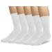 Classic Women's Diabetic Non-Binding Cotton Dress Socks 3-Pack 10-13 Plus White 5-pack