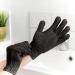 Bamboo Exfoliating Gloves - Natural Eco Microfibre Mitts for Shower - Removes Ingrown Hair and Dead Skin - Black - Buy Online on GoSupps.com