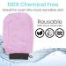 Vive Exfoliating Mitts for Body (4 Pack) - Deep Microdermabrasion Scrub Gloves with Soap-Saver Pocket - Premium Black & Pink - Body Exfoliate Shower Dead Skin Remover - Ideal for Keratosis Pilaris - Buy Online on GoSupps.com