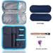Diabetic Insulin Cooling Bag - On-the-Go Insulin & Medication Case with 2 Ice Packs - Dark Blue 20x4x9cm - Buy Online on GoSupps.com