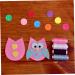 Anneome 2 Handmade Hair Band Negatives Girls Hair Accessories Mixed Color Felt Round Diy Craft Wafer Amulet Colorful 2.5X2.5cm - Buy Online on GoSupps.com