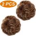 JJstar 2PCS Messy Bun Hair Pieces - Brown & Blonde Curly Fake Hair Buns for Women & Girls - Buy Online on GoSupps.com