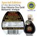Due Vittorie Oro Gold Barrel Aged Balsamic Vinegar - Special Edition 8.45 fl oz (250ml) Glass Decanter - Buy Online on GoSupps.com