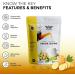 Daily Green & Ginger Turmeric Wellness Powder 100 Servings Superfood Blend with Wheatgrass Matcha Beetroot Ashwagandha Lemon Licorice Decaf Green Tea Turmeric Ginger & Prebiotics | Caffein - Buy Online on GoSupps.com