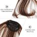 Beavorty Piece clip on bang hair barrettes for women Fake Ponytail hair extensions flat ponytail wigs bangs hair clip thick Cosplay hair clips for curly hair fake bread real person women's Light Brown - Buy Online on GoSupps.com