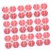 Angoily 50 sheets Decors Wedding Chinese Decals Door Delicate Decorative Traditional Stickers Red 5.5X5.5CM