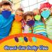 Kids Reusable Washable Cotton Cloth Face Masks - 5 Pack Multicolor | 3 Layer Breathable Anti-Fog Design with Adjustable Ear Straps for Boys and Girls | School Mask - Buy Online on GoSupps.com
