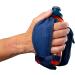 Nspire Handheld 12oz Flask with Storage Pocket - Grip-Free for Running, Hiking, Walking | True Navy/Tigerlily - Buy Online on GoSupps.com
