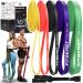 FitBeast Resistance Bands Set 5 Different Levels Pull Up Assist Bands for Strength Training Crossfit Powerlifting Muscle Toning Yoga Mobility Exercises Rehabilitation Full-Body Workout