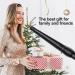 LURA Ceramic Tourmaline Coating Curling Wand 3/4-1 1/4 Inch - Black Curler with 2 Heat Settings - Suitable for All Hair Types - Buy Online on GoSupps.com