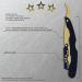 Black and Gold Straight Edge Razor - 100% Stainless Steel Barber Hair Cutting Tool with 10 Blades by FLAME STAR | International Shipping - Buy Online on GoSupps.com