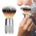 Premium Beard Razor Brush - Portable Shaving Brush with Aluminum Handle for Men | Foaming Soap Brush for Home & Travel - Buy Online on GoSupps.com
