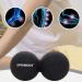 SPRINGOS Double Ball Duoball Massage Ball - Hardness: Hard 13 cm Black Twinball for Fascia Release - Buy Online on GoSupps.com