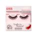 KISS Looks So Natural False Eyelashes Lightweight & Comfortable Natural-Looking Tapered End Technology Reusable Cruelty-Free Contact Lens Friendly Style 'Flirty' 1 Pair Fake Eyelashes Black