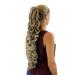 WIG ME UP JL-0059-18T88 hairpiece/braid curly very long (70 cm) Butterfrly/butterfly clip blonde mix