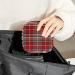 Anna Cowper Christmas Plaid Sanitary Napkin Storage Bag - Portable Period Pouch for Women & Girls - Buy Online on GoSupps.com