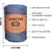 Shiny Macrame Cord 3mm 224 Yards, Cotton and Polyester Blend - Aviator Blue Color for Bags, Wall Hangers, Carpets - Craft Supplies - Buy Online on GoSupps.com