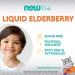 Now Foods Elderberry Liquid for Kids - 8 fl oz (237 ml) | Immune Support - Buy Online on GoSupps.com