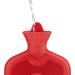 Relaxdays Hot Water Bottle Set | 2L Durable & Safe Odourless Natural Rubber Red - Ideal for Comfort & Warmth - Buy Online on GoSupps.com