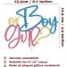 Sotpot 1 Pack Boy or Girl Cake Topper Glitter Pink or Blue Cake Pick Gender Reveal Cake Decorations for Baby Shower Gender Reveal Theme Party Decorations Supplies Blue and Pink-gold - Buy Online on GoSupps.com
