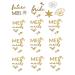 Bride to Be Gold Metallic Temporary Tattoos - 100+ Designs for Bachelorette Party - Buy Online on GoSupps.com