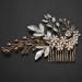 Jimenez Women Hairpin Hair Comb Clip Floral Head Piece Crystal Flower Bride Hair Pins Wedding Bridal Hairs Accessories Gift - Buy Online on GoSupps.com