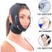 Post Surgery Facial Compression Neck Coverage Chin Strap V-Shaped Face Slimmer S-M Black - Buy Online on GoSupps.com