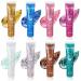 8 Color Self-Adhesive Body Face and Hair Glitters - Chunky Glitter Gel for Festivals Raves and Cosmetic Makeup